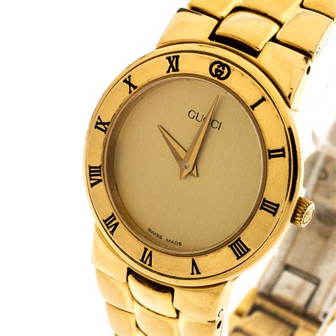 gucci gold watch womens|gucci bezel watches for women.